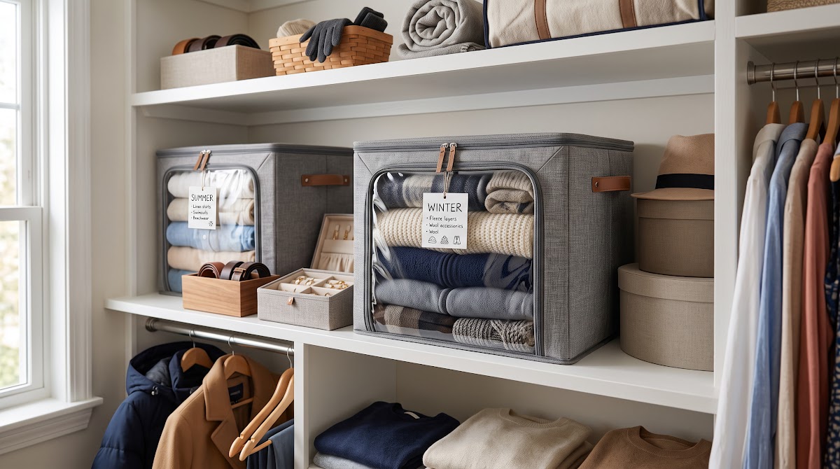 Best Seasonal Clothing Storage Bins for Closets (2026) - BEST COMPACT — IN CONTEXT