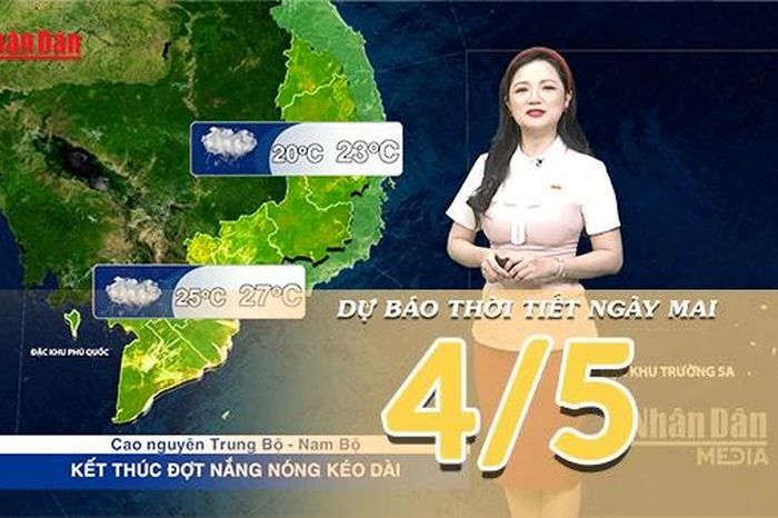 [Video] Dự báo thời tiết đêm nay và ngày mai ngày 4/5/2026: Trung Bộ có dông, Nam Bộ dịu nắng - Báo Nhân Dân