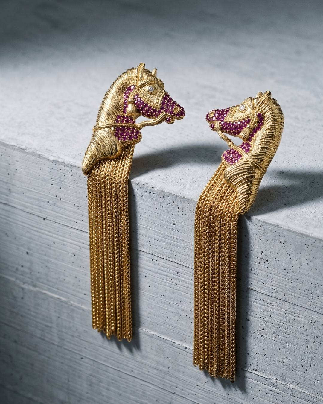 Equestrian Fringe Drop Earrings