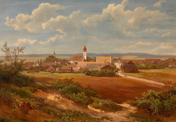 Ansicht von Altheim OÖ 1875