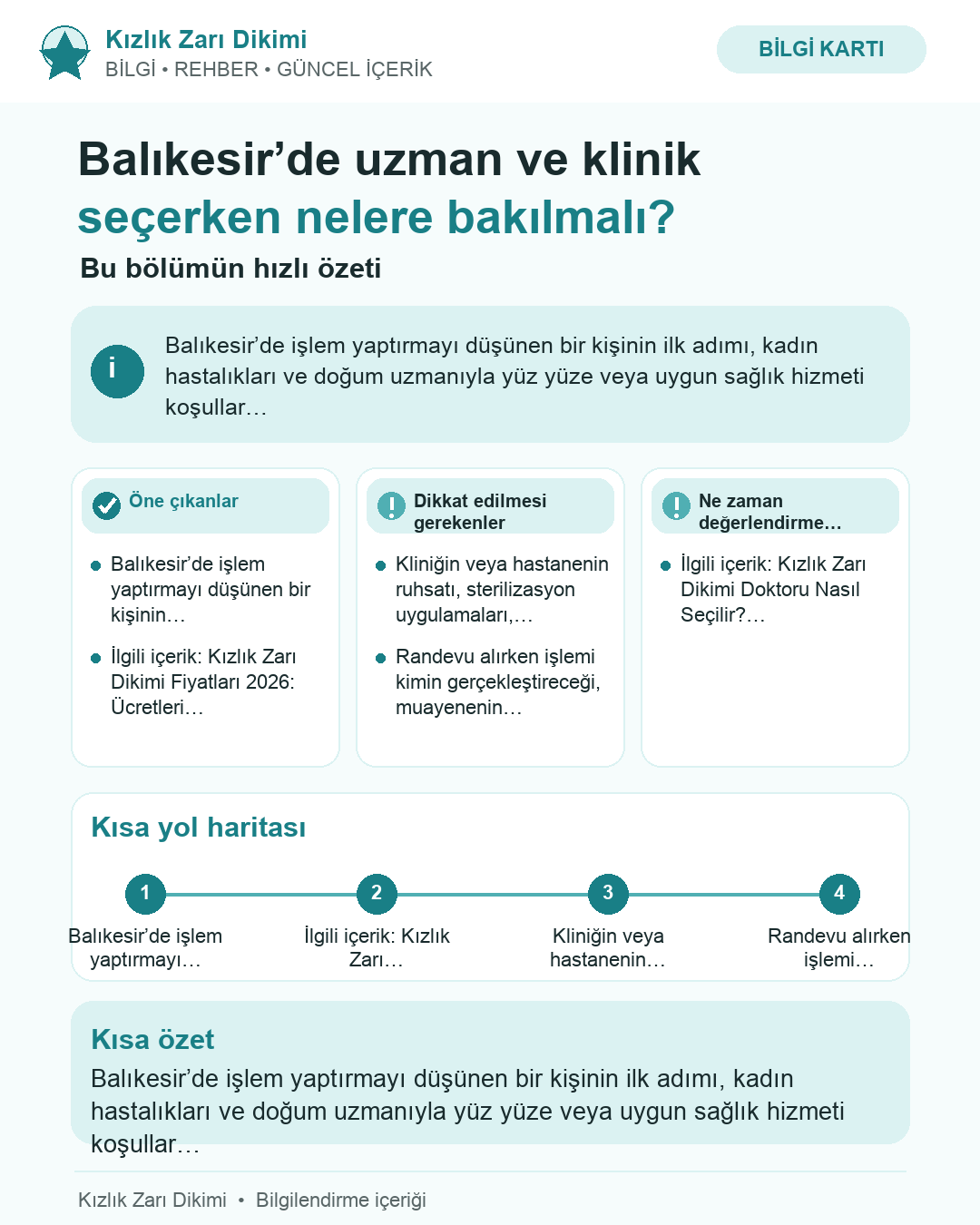 Balıkesir’de uzman ve klinik seçerken nelere bakılmalı?