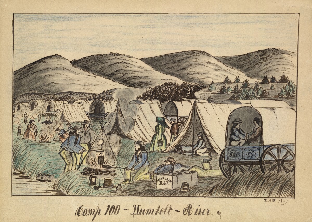 Camp 100  Humbolt River 1859