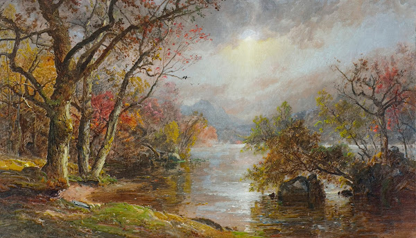 A Misty Morning at Greenwood Lake 1881