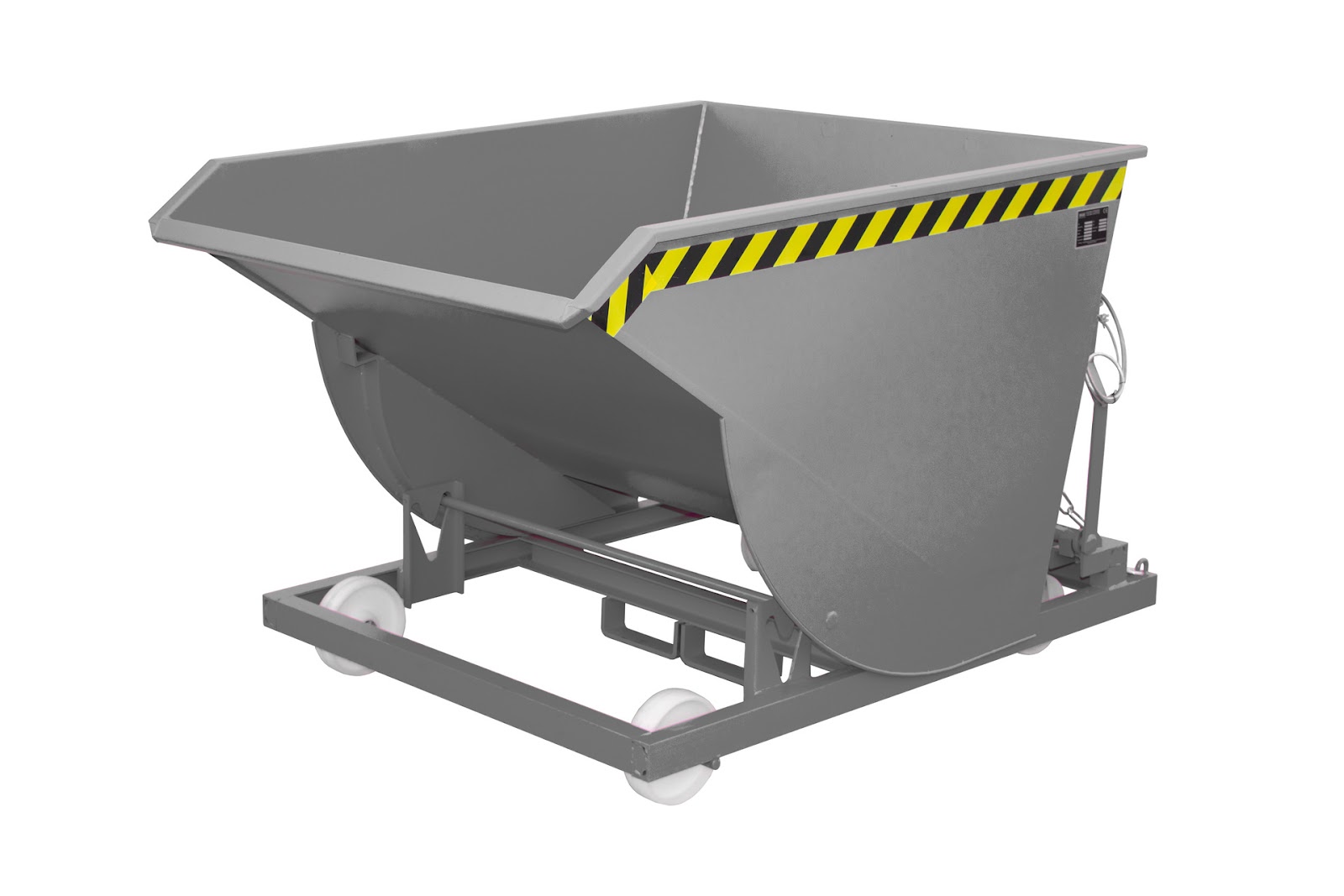 Spaander-kiepcontainer SKM 75, gelakt, Muisgrijs