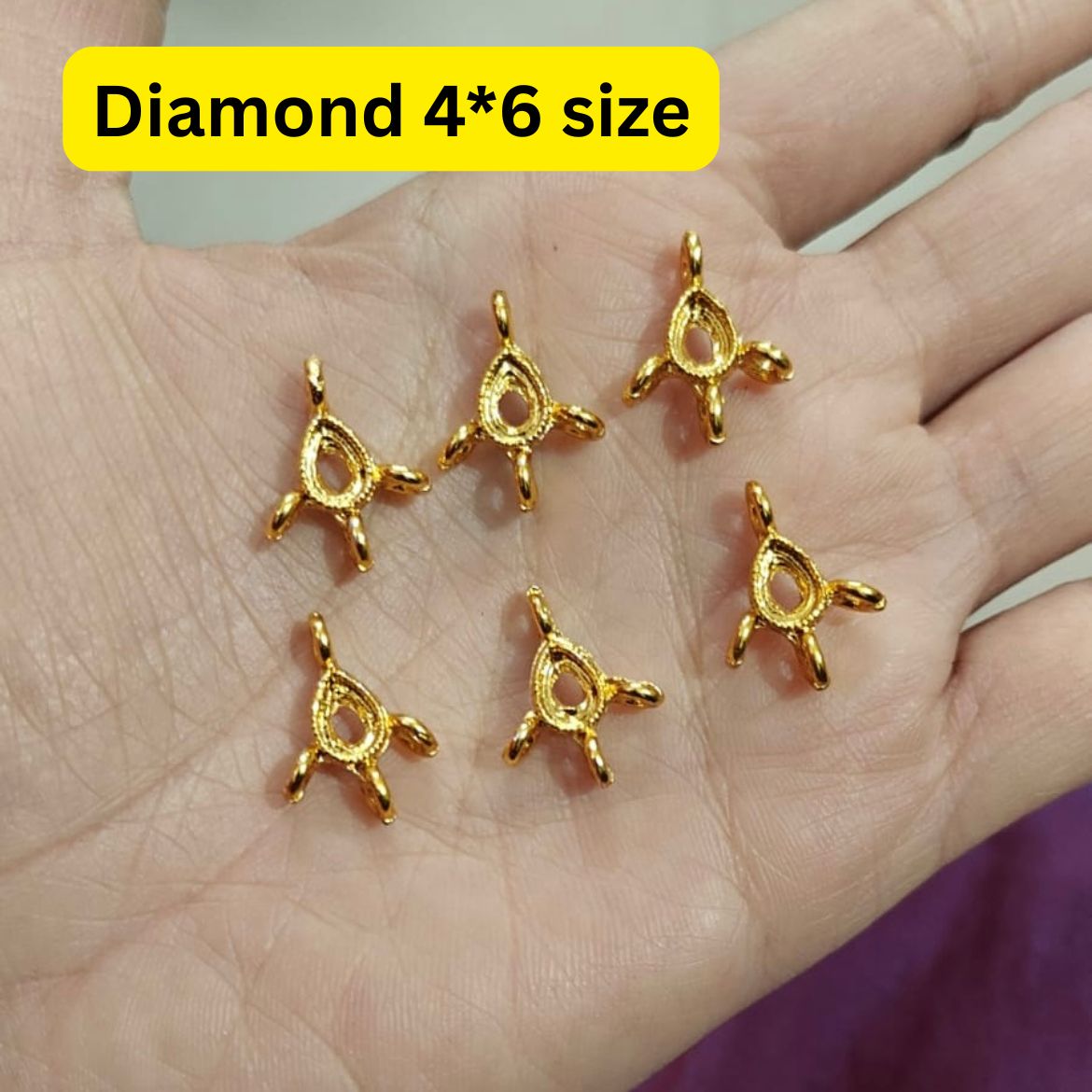 Latkan Drop Pendent (4*6 Diamond size)(pack of 100)