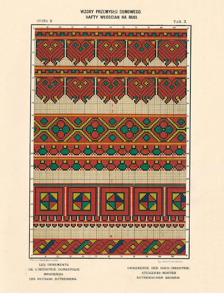 Les ornements de lindustrie domestique  Broderies des paysans Rutheniens vol3 Pl