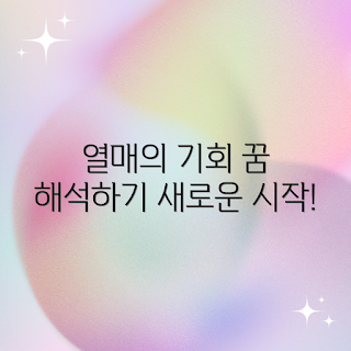 싱싱한 열매 꿈, 꿈 해몽, 기회 해석, 2023 꿈풀이, 열매 상징