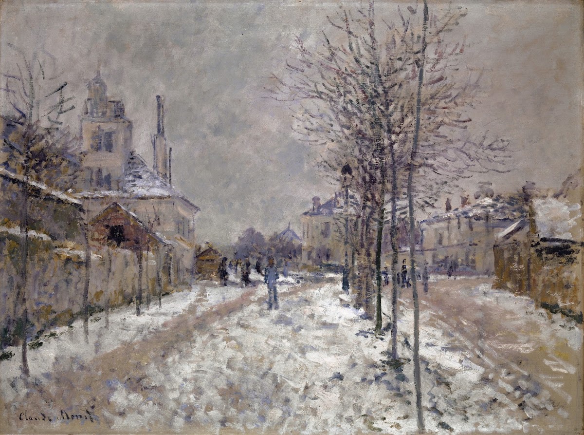 The Snow Covered Boulevard De Pontoise In Argenteuil 1875