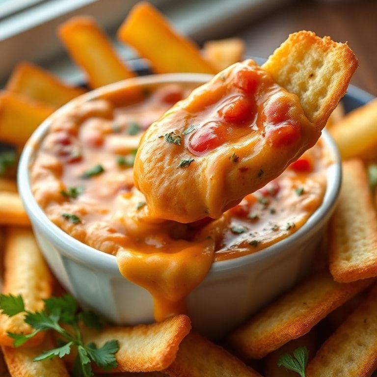 Cheesy Chili Dip Recipe Perfect for Game Day Snacks – Easy, Homemade & Melty finished