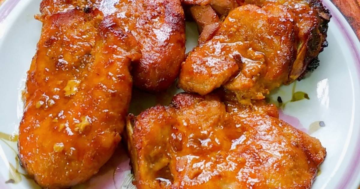 Sườn cốt lết nướng nồi chiên không dầu
