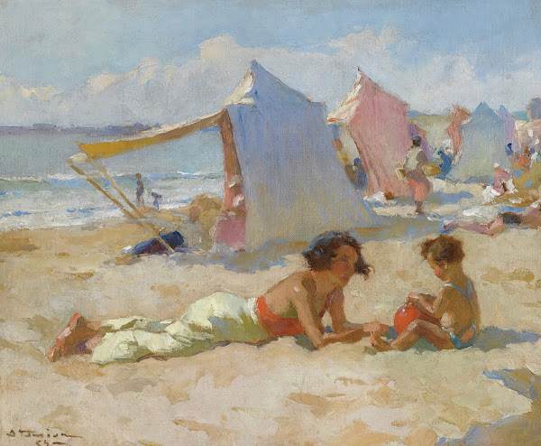 Playing On The Beach