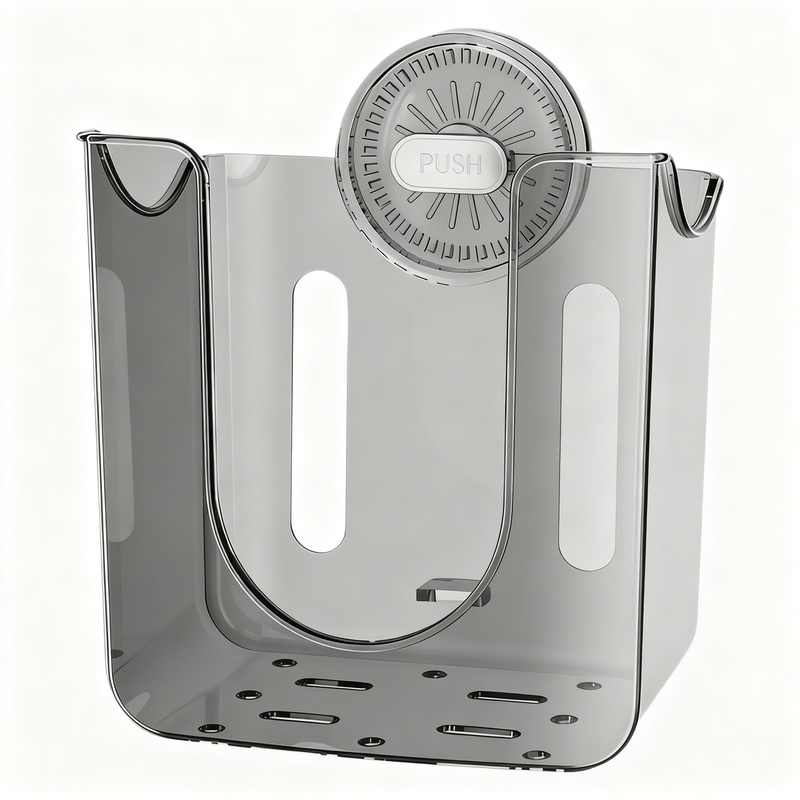 Wall-mounted paper towel holder with suction cup