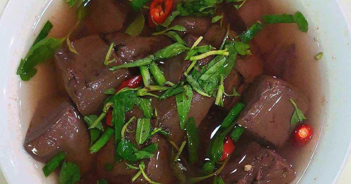 Tiết luộc mềm mịn
