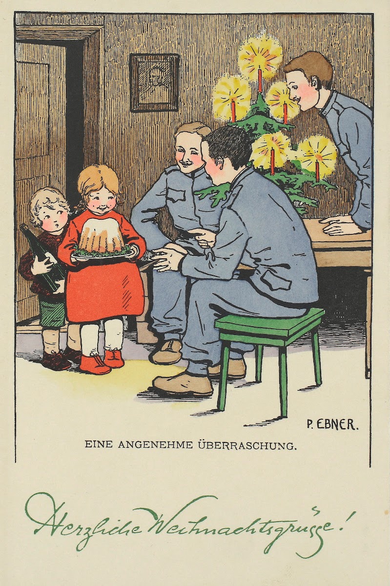 Eine angenehme Überraschung Herzliche Weihnachtsgrüße 1914