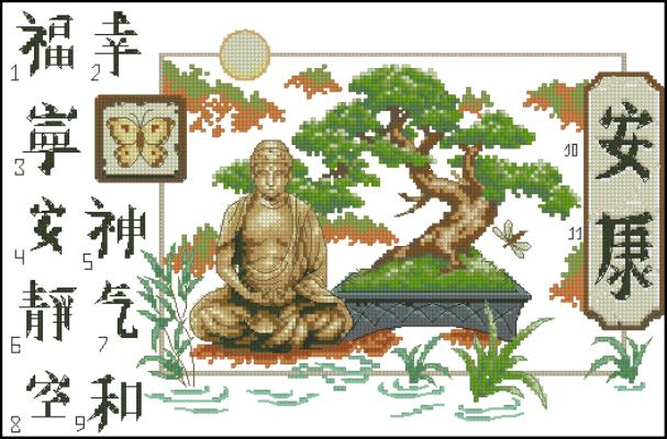CMP 210029 Bonsai And Buddha