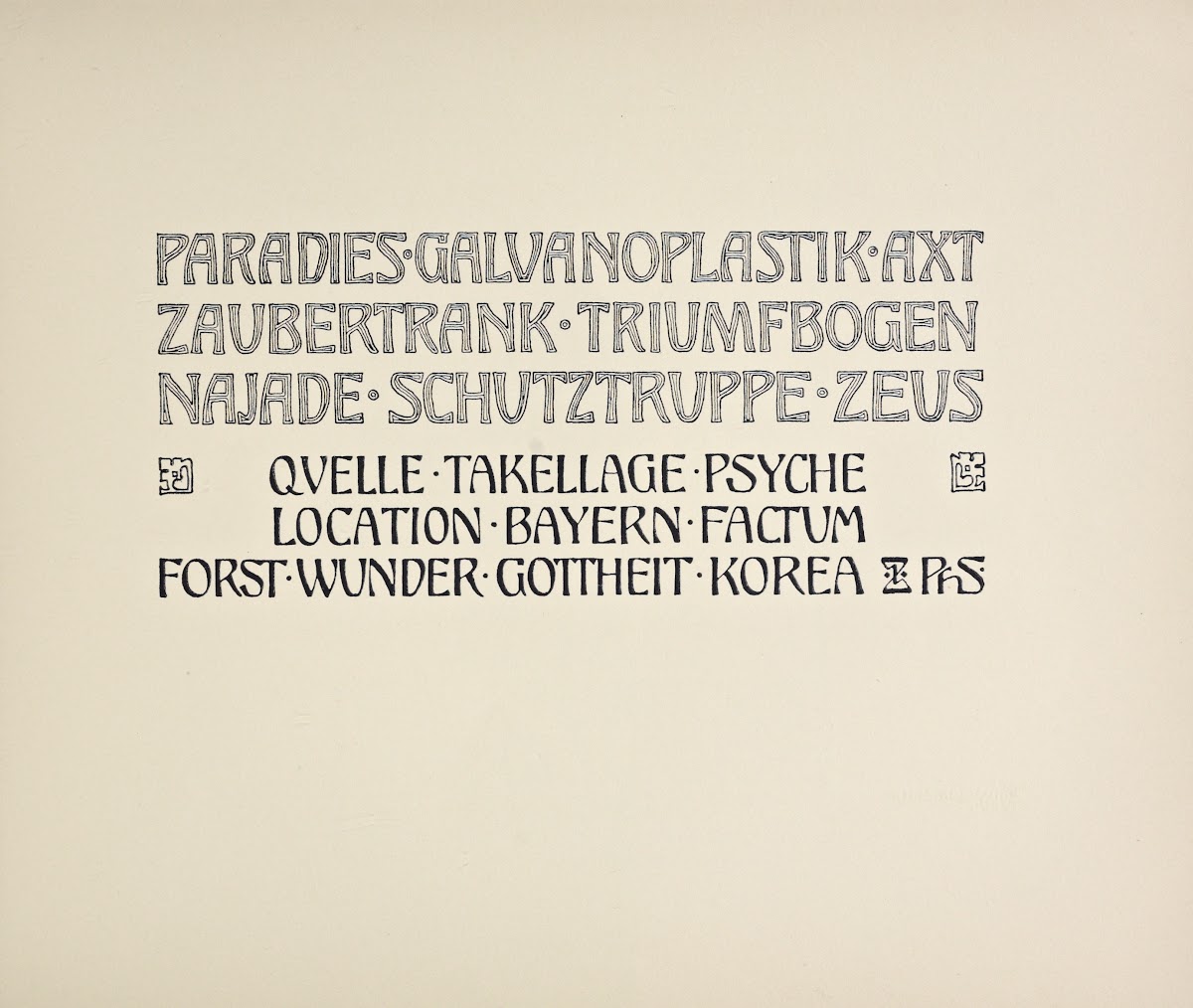 Beispiele kunstlerischer Schrift Pl098 1900