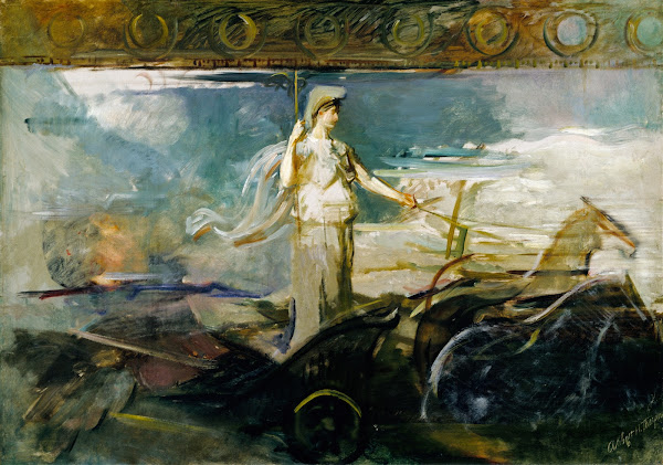 Minerva in a Chariot 1894