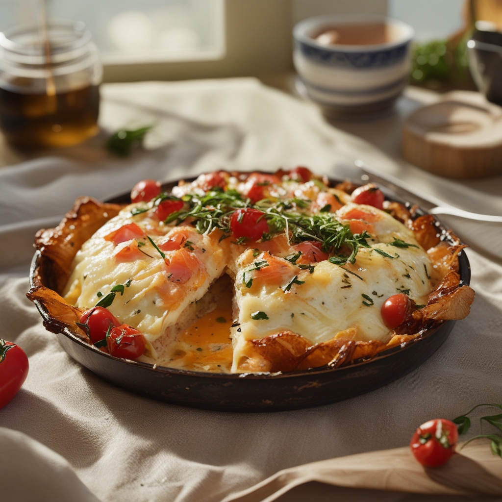 Final Baked Eggs Napoleon - A Delicious Easy Brunch Recipe