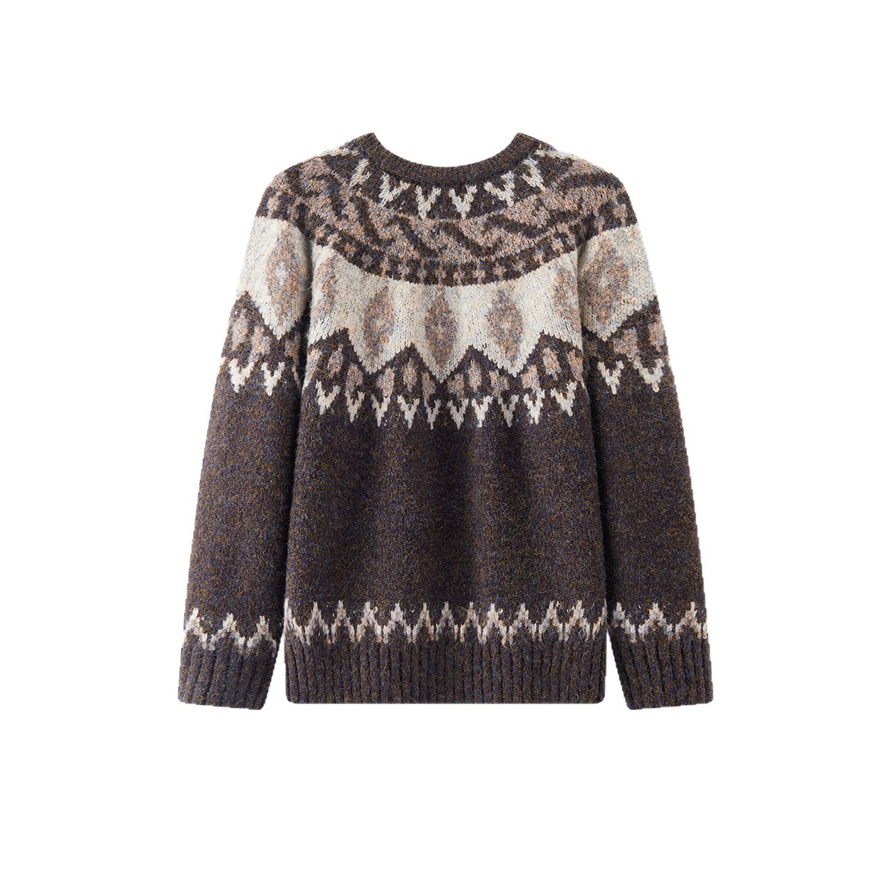Herren-Strickpullover mit Fair-Isle-Muster