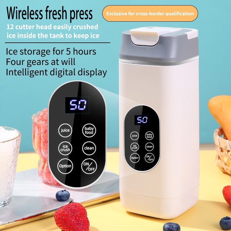 Portable USB Juicer, 400 ml, 12 Blades