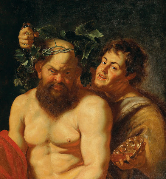 The Drunken Silenus with a Satyr