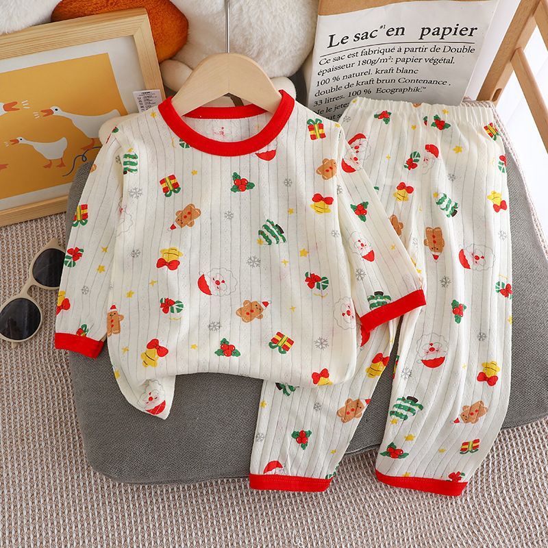 Children's Pajama Set, Cotton, 3/4 Sleeves, Summer