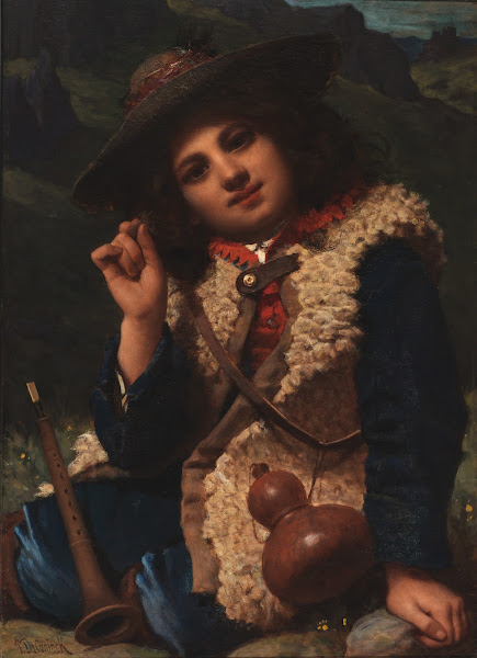 Italian Boy In Sheepskin Jacket Ca 1855