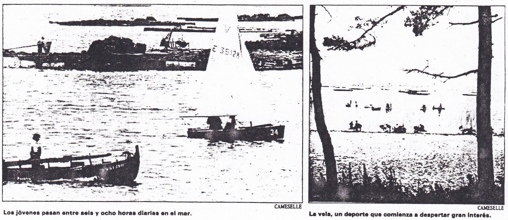 Los jóvenes pasan entre seis y ocho horas diarias en el mar-