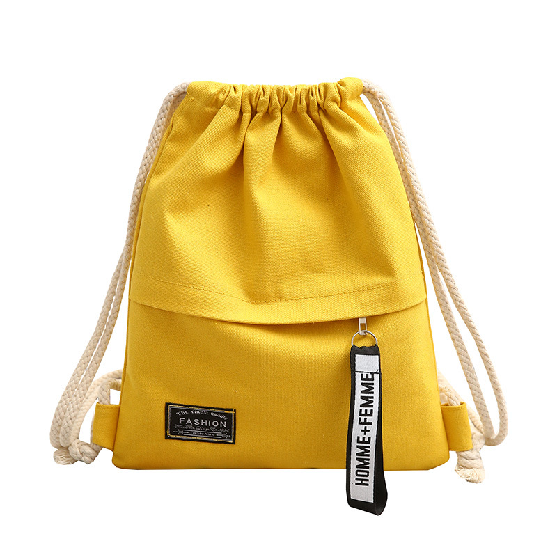 Lightweight cotton fabric backpack