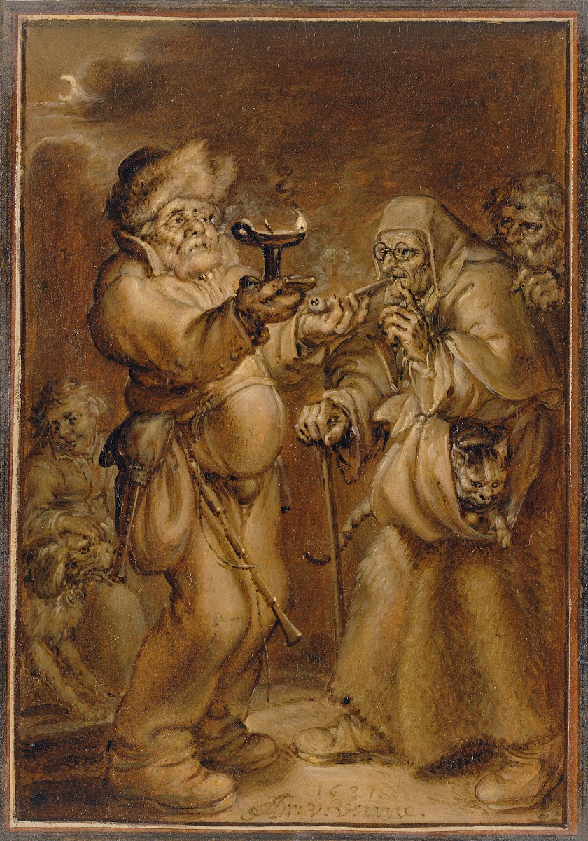 Moralizing Scene with an Old Woman and a Man 1631