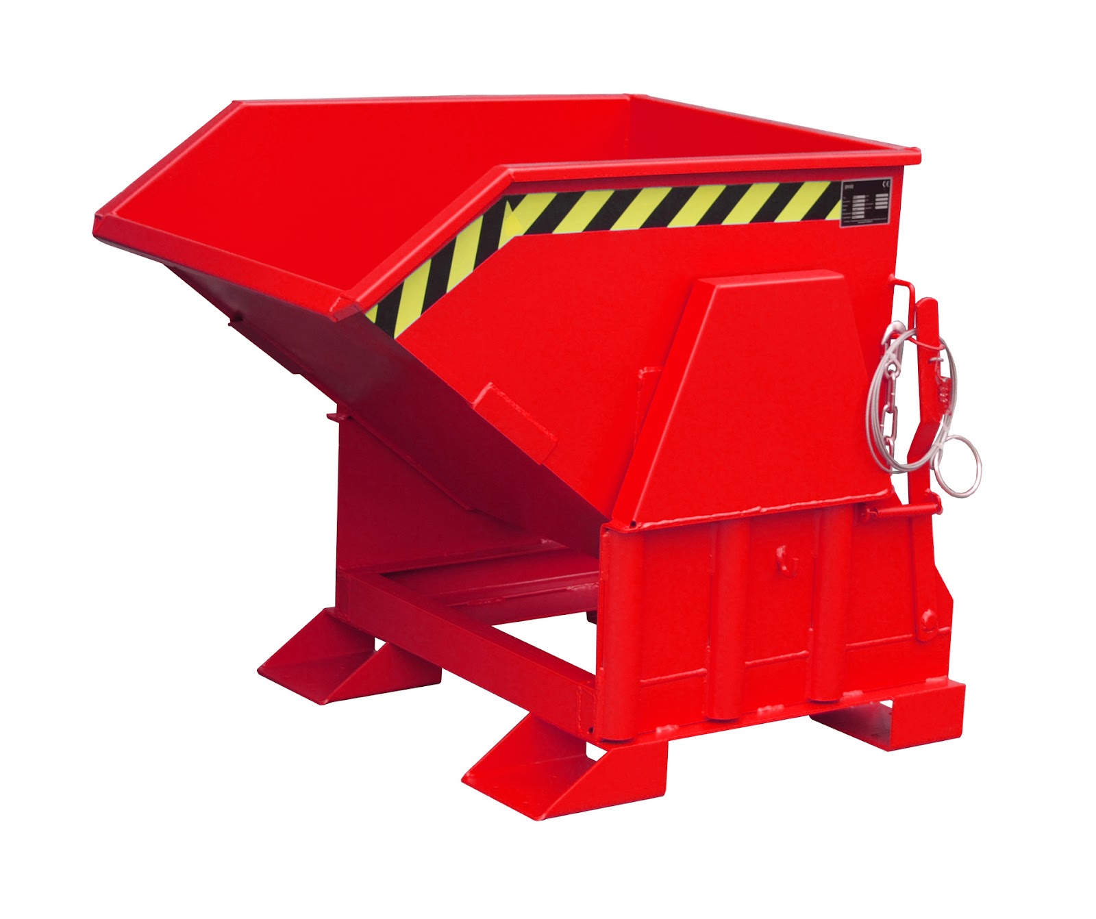 Kiepcontainer BK 30, gelakt, Vuurrood