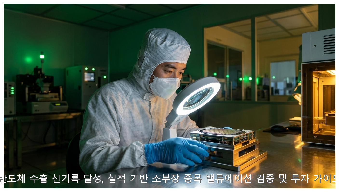 반도체 소부장 실적 기반 밸류에이션 및 투자 가이드 핵심 안내 및 분석 인포그래픽 (4)