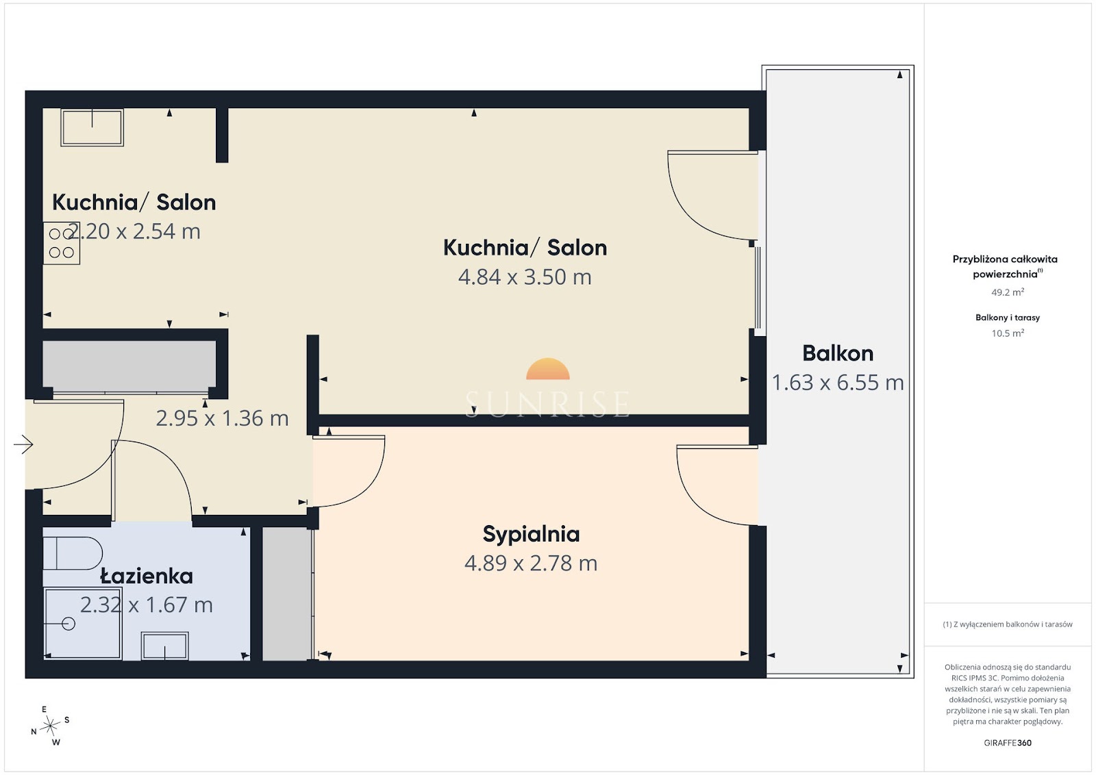 Aquarius Kołobrzeg – lokal mieszkalny, 2 pokoje, widok na zieleń — zdjęcie 2