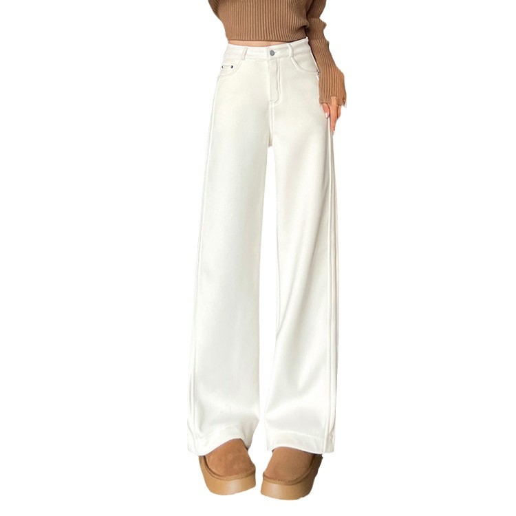 Modische Cordhose mit hohem Bund für Damen