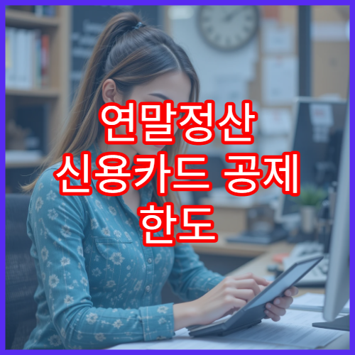 연말정산 신용카드 공제 한도 총정리 | 총급여별 차이 쉽게 보기