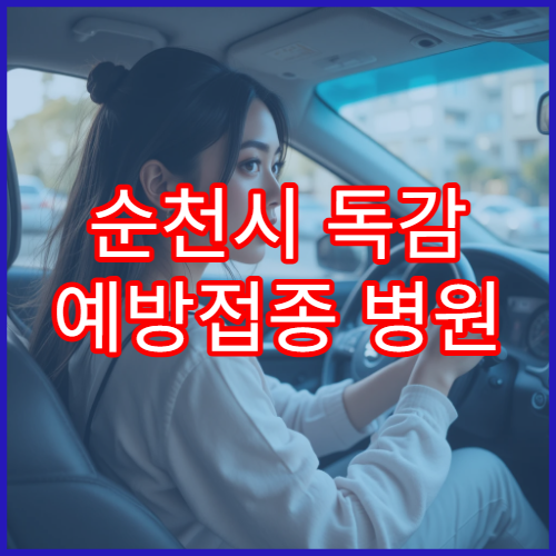 순천시 독감 예방접종 병원 및 접종 시기안내