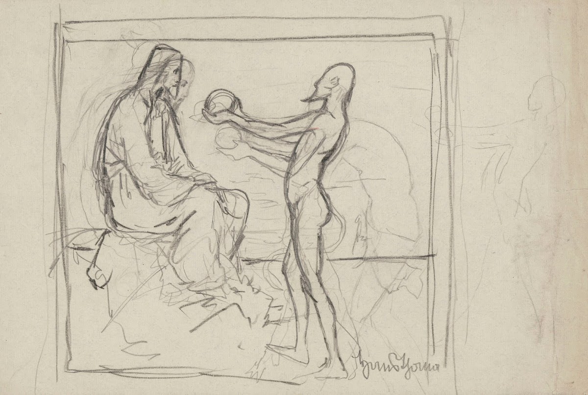 Sketch for the presentation The Temptation of Christ 1860   1924