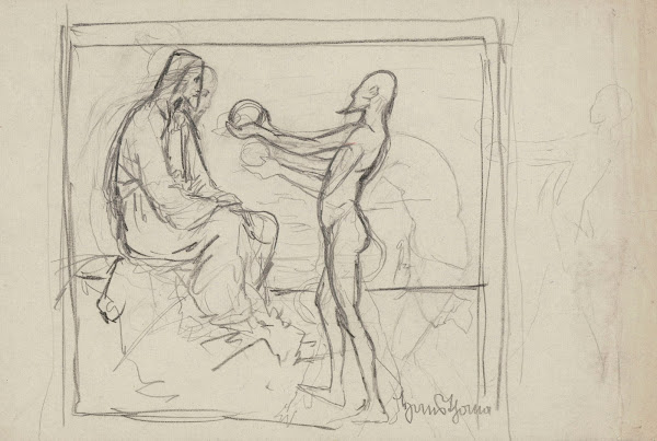 Sketch for the presentation The Temptation of Christ 1860   1924