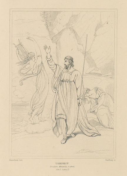 Tempest act 1 scene 2 Prospero Miranda Ariel 19th century