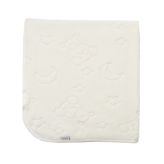 Дитячий плед Twins Bear Hugs 100х80 (велюр) екрю