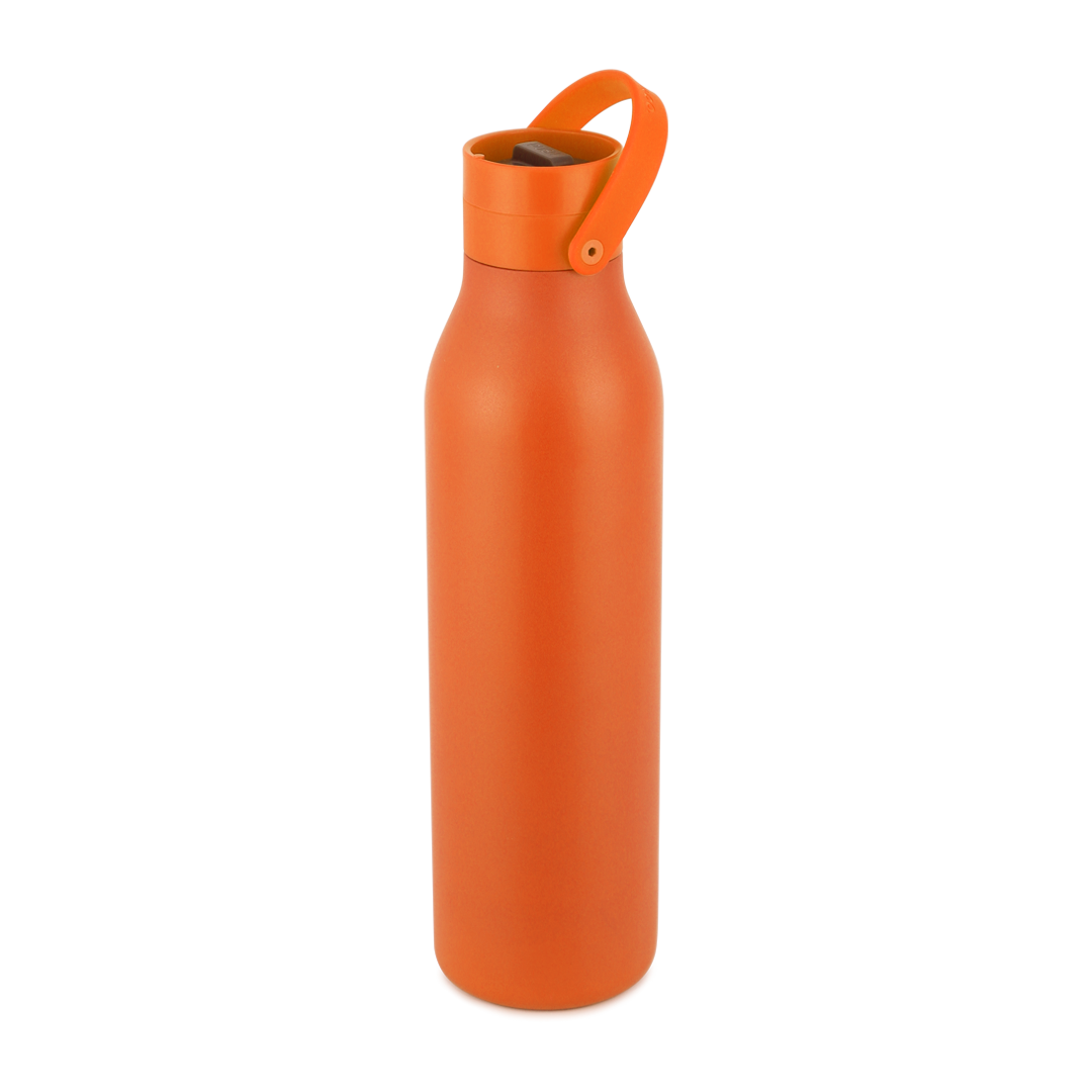 Recycled Stainless Steel Bottle 750ml Coated Sunrise Orange