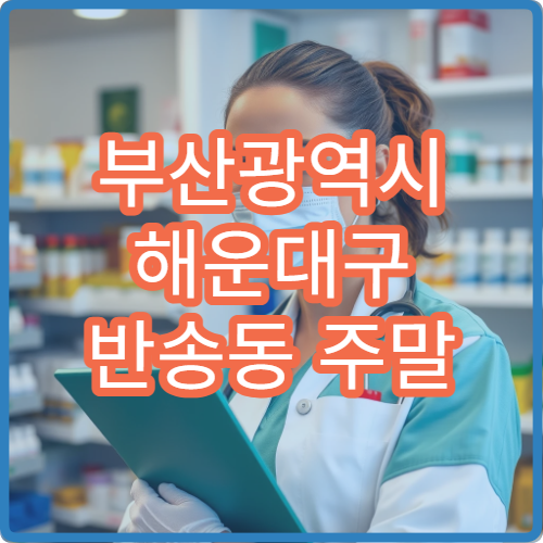 부산광역시 해운대구 반송동 주말 영업 약국 안내