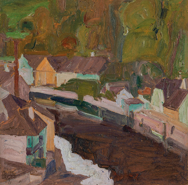 Dorf am Fluss II 1908