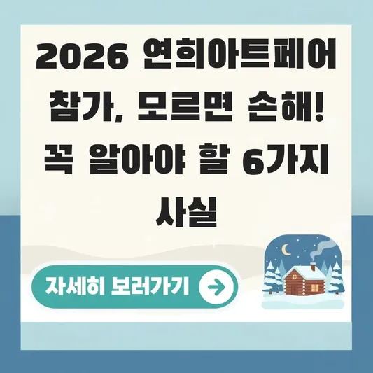 2026 연희아트페어 참가 방법 안내