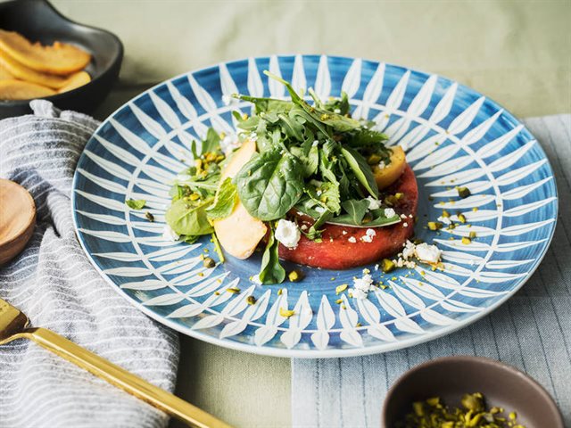 Salad Đào Và Dưa Hấu Nướng