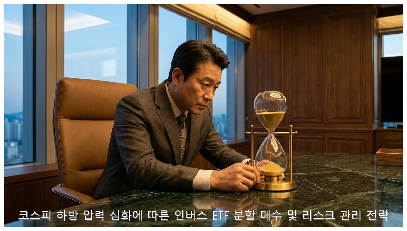 코스피 하방 압력 심화에 따른 인버스 ETF 분할 매수 및 리스크 관리 전략 핵심 안내 및 분석 인포그래픽 (3)