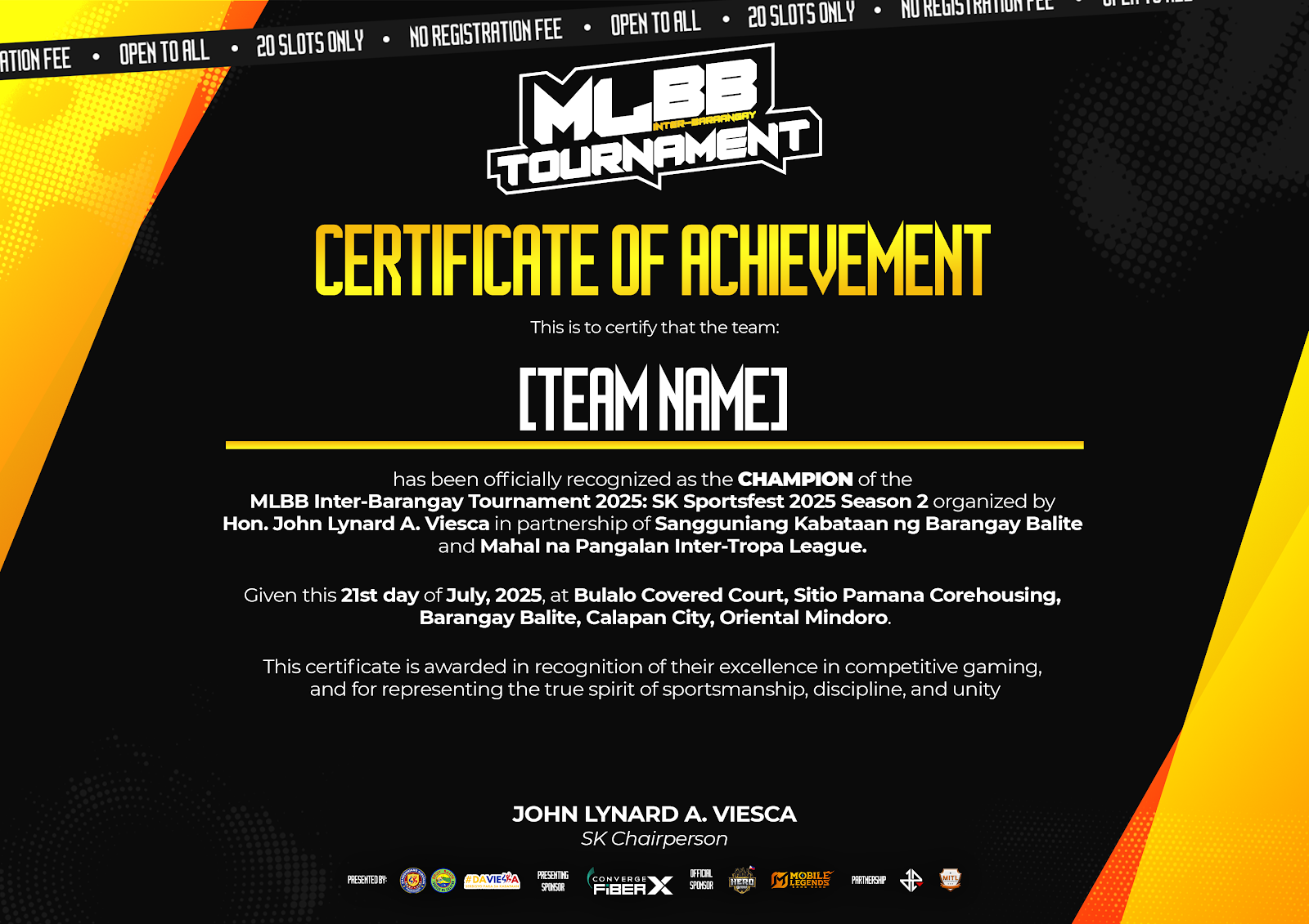 Certificate Template — Print & Collateral