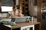 Children's bathtub Tega Foldable folding 81 cm grey