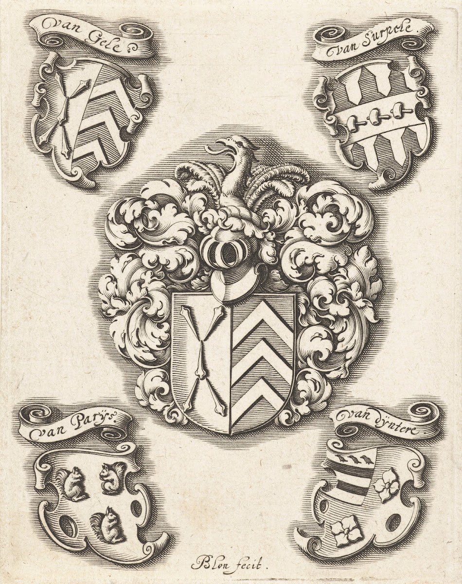 Wapenschilden van de familie Van Gele 1611 1625