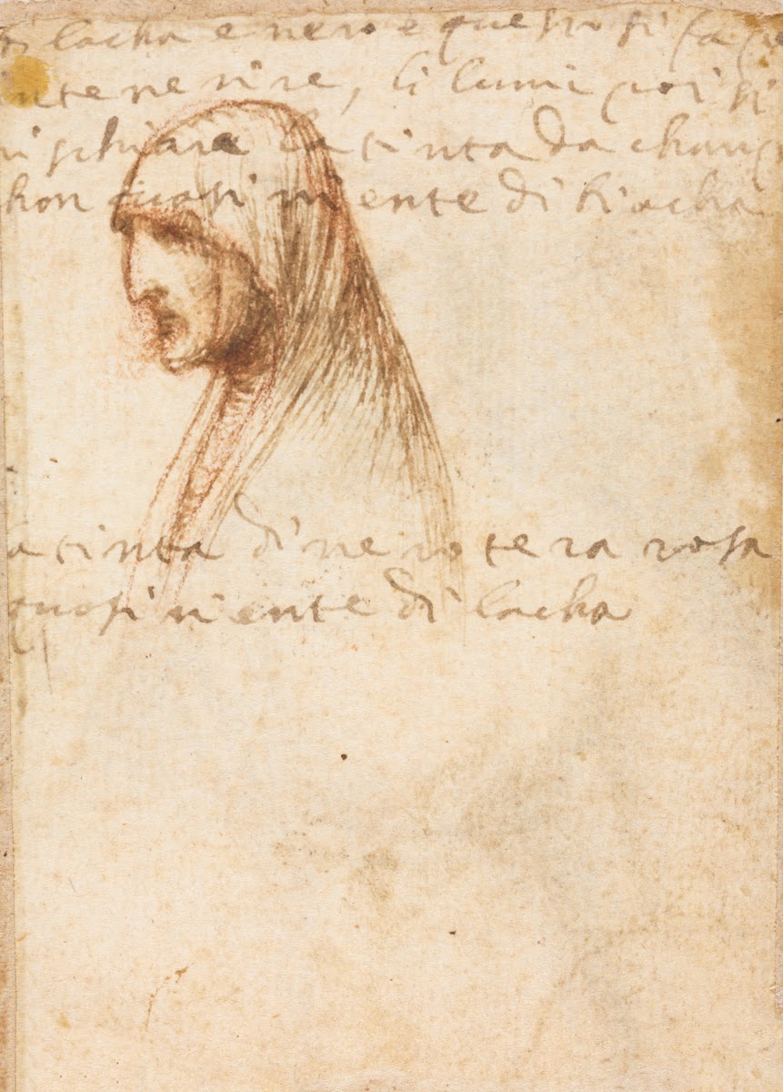 Bust Length Profile of an Old Woman verso c 1521